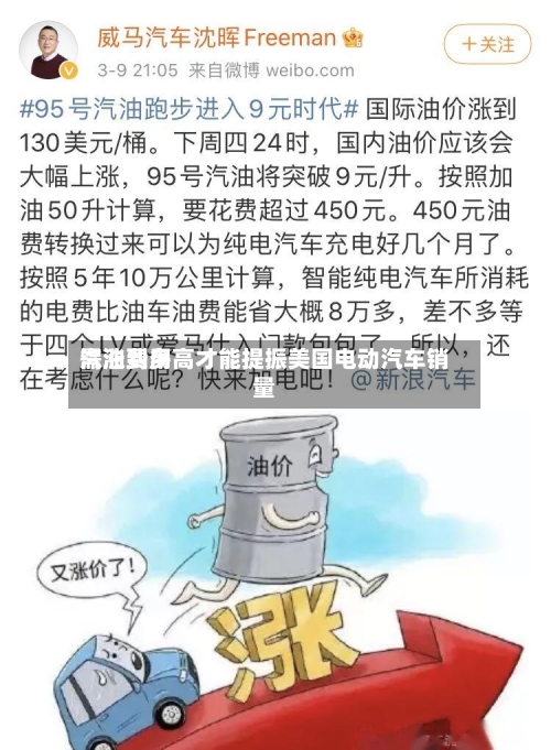 汽油费用需涨到多高才能提振美国电动汽车销量